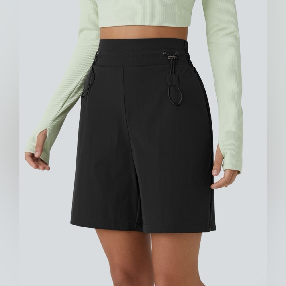 Halara High Waisted Pockets Hiking Shorts - Picture 3 of 6